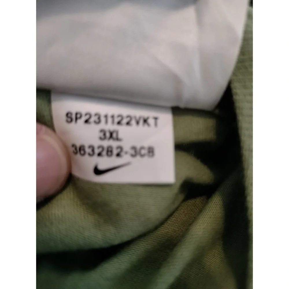 NWT Nike Sportswear Club Men's Long Sleeve T-Shirt 3XL Oil‎ Green AR5193-386